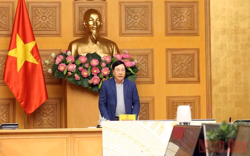 Phó Thủ tướng Phạm Bình Minh tại Hội nghị. (Ảnh: Trần Hải)
