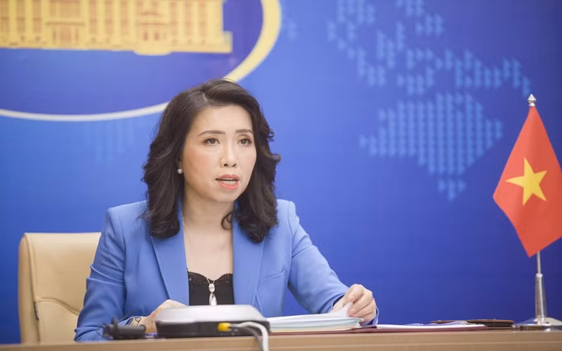 Người phát ngôn Bộ Ngoại giao Lê Thị Thu Hằng. (Ảnh: Bộ Ngoại giao)