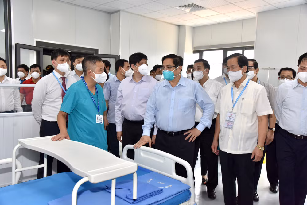 Bệnh viện điều trị người bệnh Covid-19 tại Hà Nội hoàn thành sau một tháng xây dựng -0