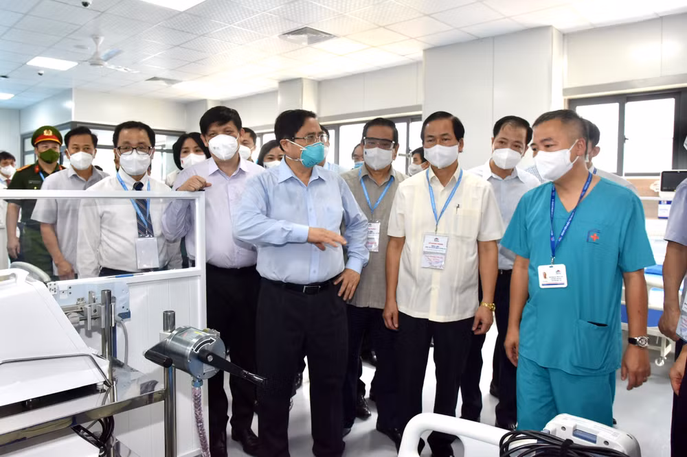 Bệnh viện điều trị người bệnh Covid-19 tại Hà Nội hoàn thành sau một tháng xây dựng -0