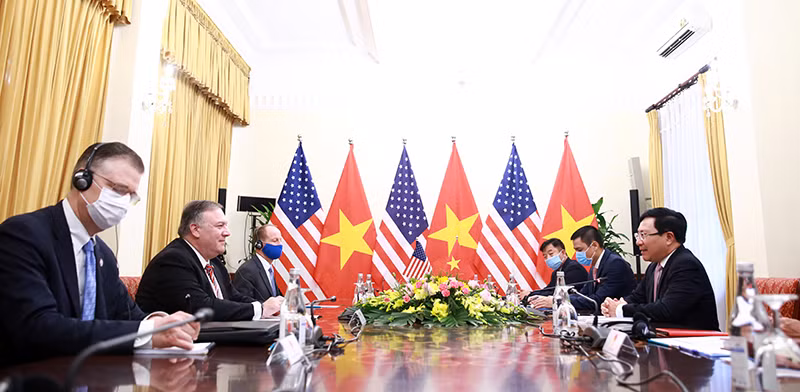 Hội đàm giữa Phó Thủ tướng, Bộ trưởng Ngoại giao Phạm Bình Minh và Ngoại trưởng Hoa Kỳ Michael Pompeo -0