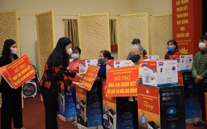 Hà Nội khánh thành 15 nhà Đại đoàn kết tặng người nghèo -0