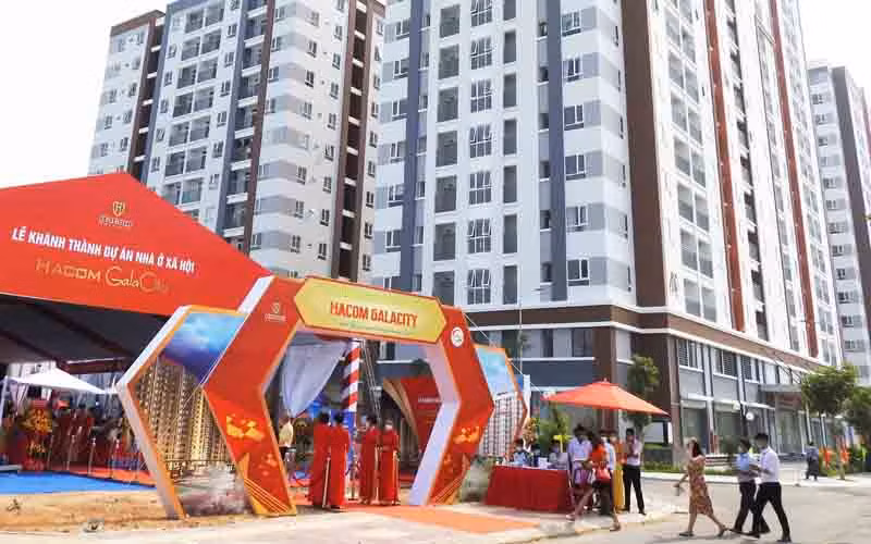Một góc dự án nhà ở xã hội Hacom GalaCity. 