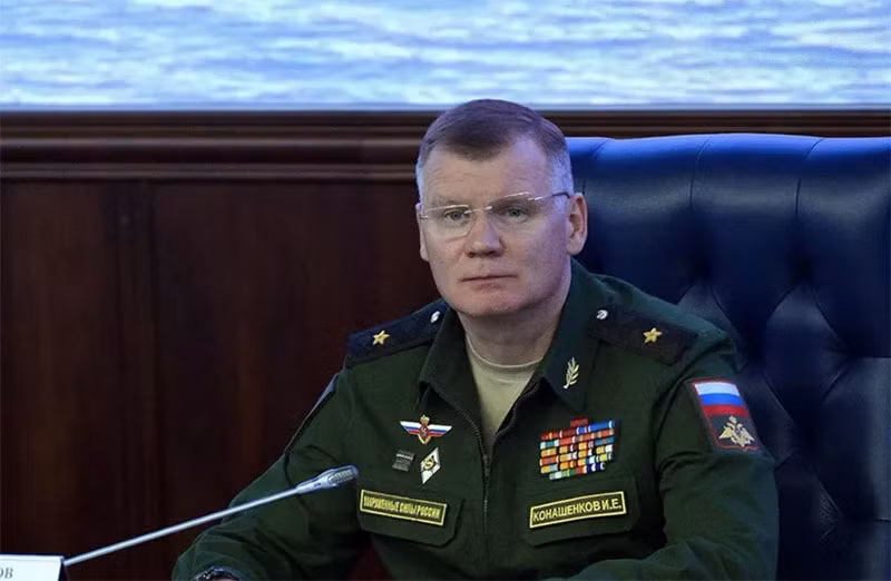 Người phát ngôn Bộ Quốc phòng Nga, Thiếu tướng Igor Konashenkov. (Nguồn: RIA-Novosti)