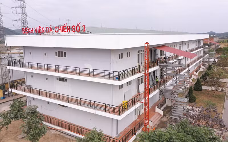 Bệnh viện dã chiến do Sun Group xây dựng. 