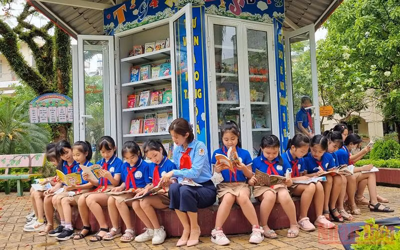 Tỉnh Đoàn, Hội đồng Đội tỉnh Cao Bằng xây dựng Không gian đọc sách, tương tác và sinh hoạt Đội tại Trường Tiểu học Hợp Giang, thành phố Cao Bằng.