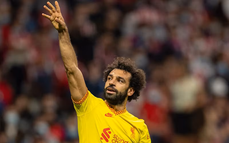 Mohamed Salah là người hùng với cú đúp bàn thắng mang về chiến thắng trước Atletico. (Ảnh: ThisIsAnfield) 