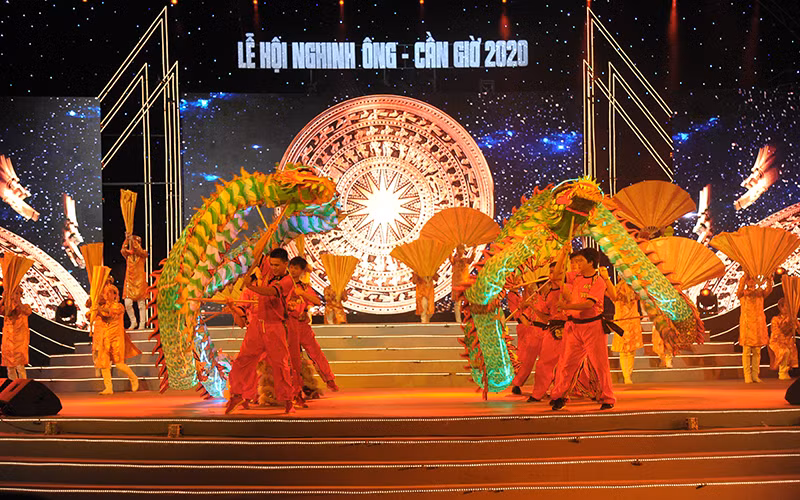 Chương trình nghệ thuật trong buổi lễ khai mạc.