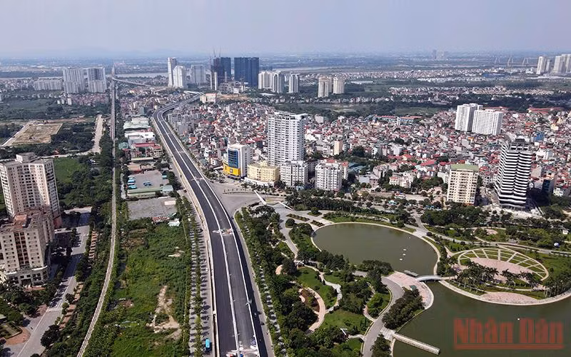 Một góc phía tây bắc của Thủ đô Hà Nội.