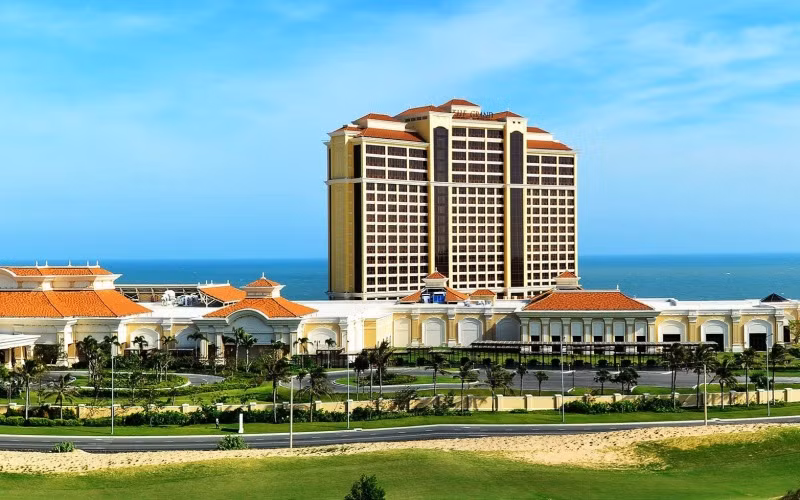 Khu du lịch The Grand Hồ Tràm Resort & Casino, một trong 4 cơ sở du lịch được tỉnh Bà Rịa- Vũng Tàu chọn thí điểm đón khách du lịch sau dịch Covid-19.