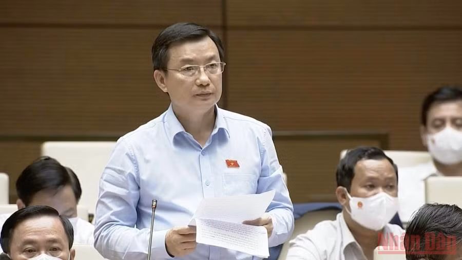 Ông Phạm Trọng Nhân, Phó Trưởng đoàn Đoàn đại biểu Quốc hội tỉnh Bình Dương. (Ảnh: TRỊNH BÌNH)