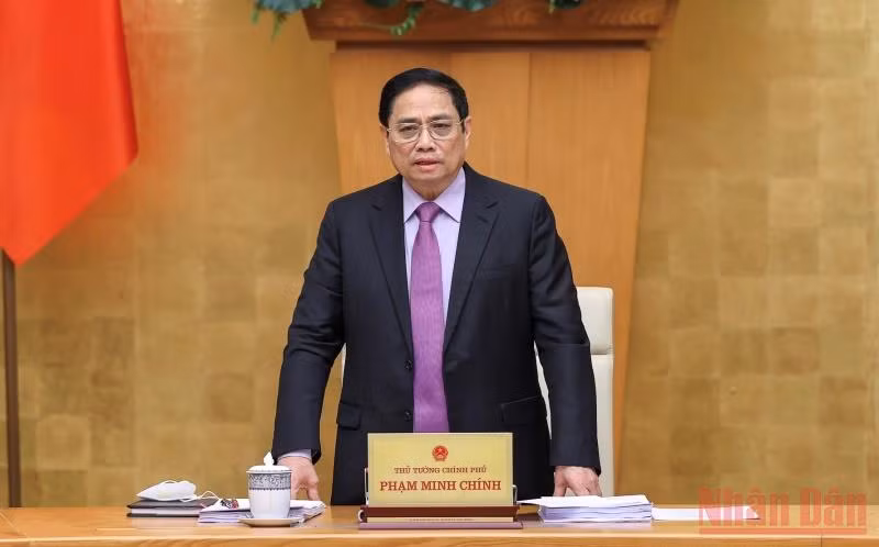 Thủ tướng Phạm Minh Chính chủ trì cuộc họp.