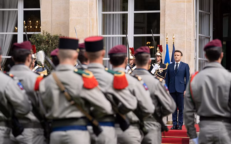Lễ nhậm chức của Tổng thống Emmanuel Macron được tổ chức tại Điện Élysée ở Paris. (Ảnh: ELysse.fr)