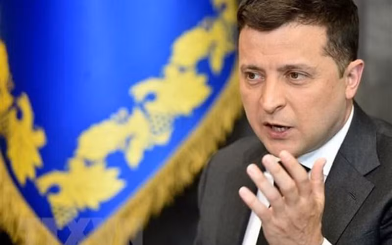 Tổng thống Ukraine Volodymyr Zelensky đã tuyên bố cắt đứt quan hệ ngoại giao với Nga. (Ảnh: AFP/TTXVN)