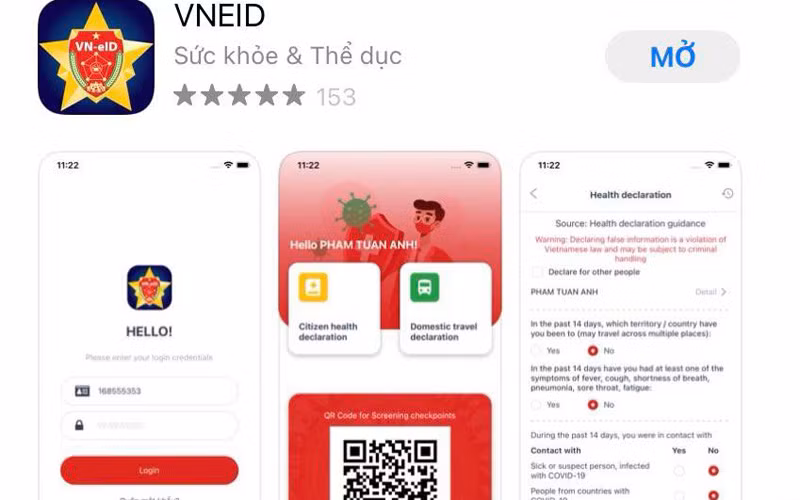 Ứng dụng VNEID đã chính thức đưa vào sử dụng, hỗ trợ khai báo và nhận mã QR, thuận tiện cho việc đi lại khi qua chốt kiểm dịch.