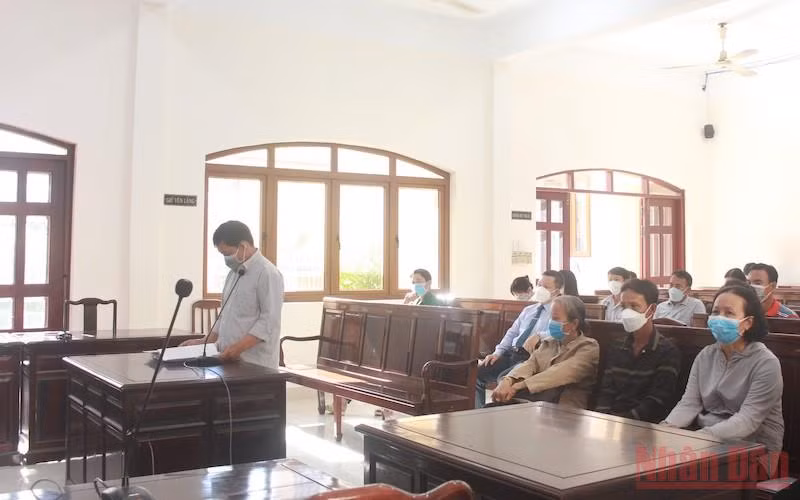 Bị cáo Hà Huy Hải tại phiên tòa.