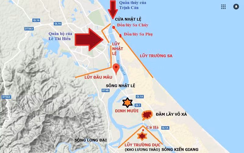 Sau trận đại chiến năm 1672, vai trò giới tuyến tự nhiên chia đôi đất nước của sông Gianh được bảo lưu thêm cả thế kỷ. Ảnh: Tô Như