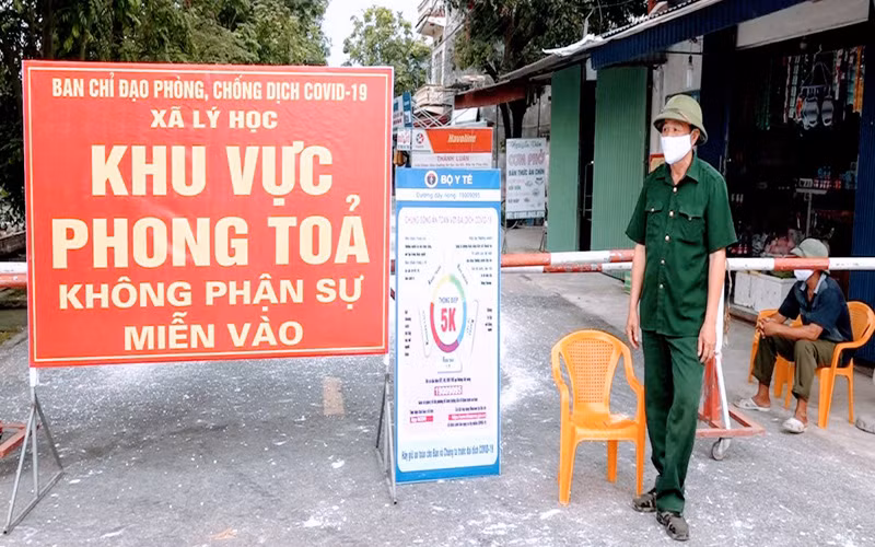 Từ sáng 3/7, chỉ còn ba xã là Lý Học, Cộng Hiền, Hòa Bình tiếp tục thực hiện giãn cách xã hội theo Chỉ thị số 16 của Thủ tướng Chính phủ