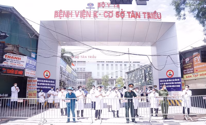 Bệnh viện K gỡ bỏ phong tỏa sáng 14-6. 