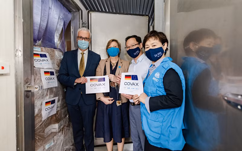 Tổng số vaccine Đức cung cấp cho Việt Nam dự kiến sẽ lên đến khoảng 10 triệu liều. (Ảnh: Đại sứ quán Đức tại Việt Nam cung cấp)