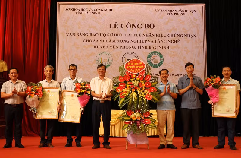 Cấp chứng nhận bánh tẻ, bánh đa nem, nếp cái hoa vàng Yên Phong, Bắc Ninh