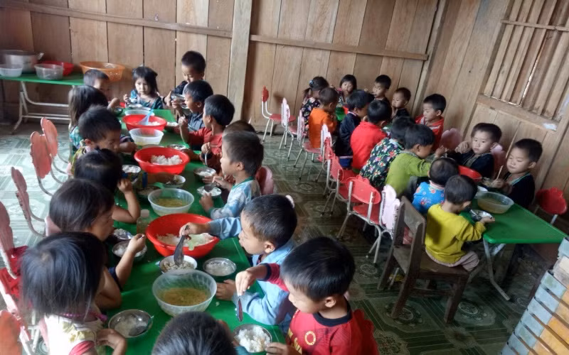 Do rét đậm rét hại 132 trường học trên địa bàn tỉnh Lai Châu cho học sinh nghỉ tránh rét. 