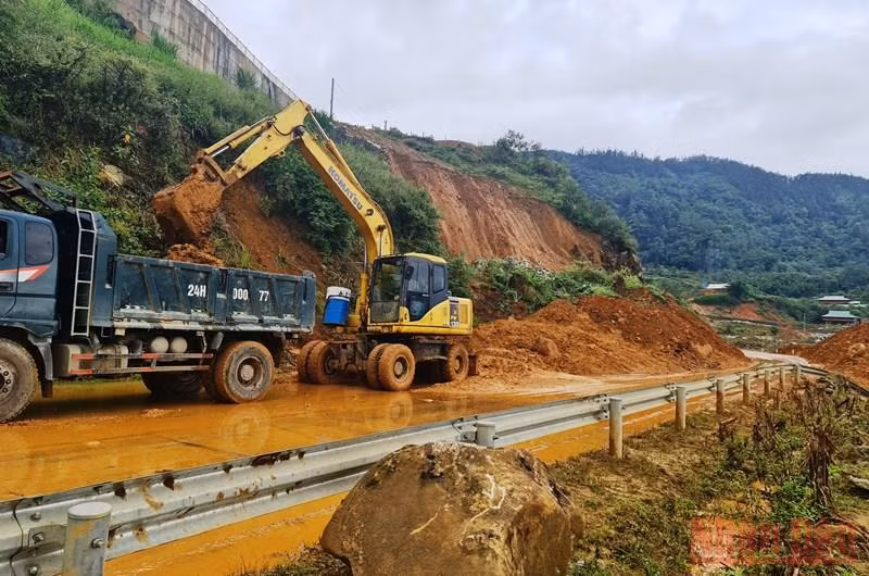 Đã thông xe tuyến đường tránh từ Sa Pa đi tỉnh Lai Châu -0