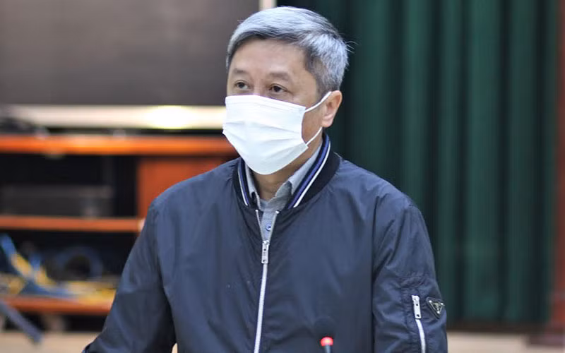 Thứ trưởng Y tế Nguyễn Trường Sơn phát biểu tại buổi làm việc.