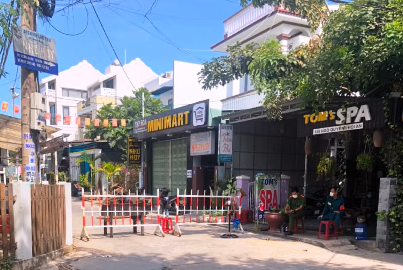 TP Hội An duy trì các chốt kiểm soát để phòng, chống dịch Covid-19.