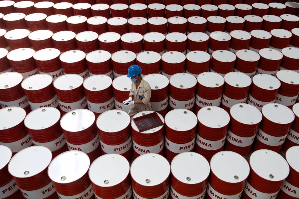 Một cơ sở sản xuất của Tập đoàn Dầu khí quốc gia Indonesia (Pertamina). (Ảnh: REUTERS)