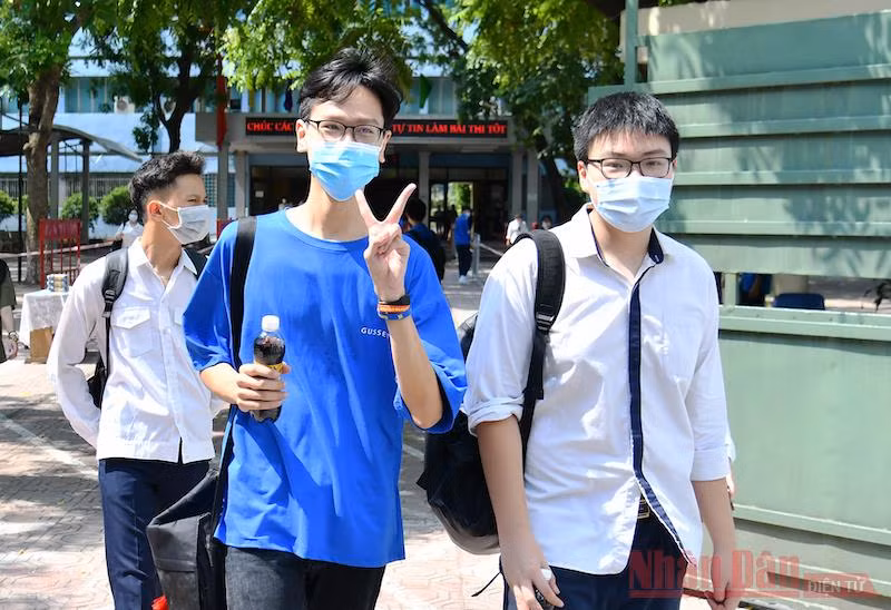 Thí sinh Kỳ thi tốt nghiệp trung học phổ thông 2021. Ảnh: THỦY NGUYÊN