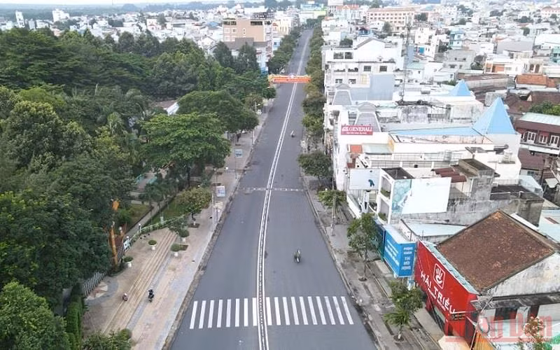 Một góc TP Biên Hòa khi giãn cách xã hội theo Chỉ thị 16 tăng cường.