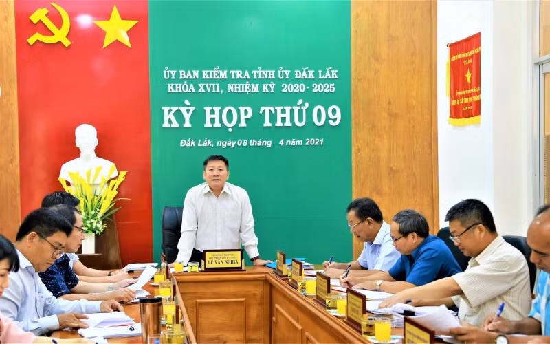 Phiên họp định kỳ lần thứ 9 của Ủy ban Kiểm tra Tỉnh ủy Đắk Lắk.