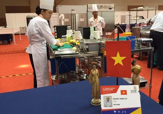 Thí sinh Việt Nam dự kỳ thi tay nghề Asean lần thứ 11 tại Malaysia.