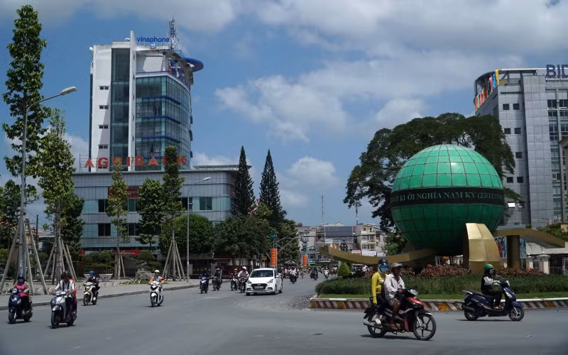 Một góc thành phố Sóc Trăng.