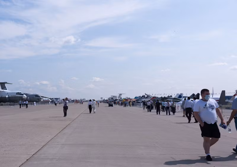 Một góc Triển lãm MAKS-2021.