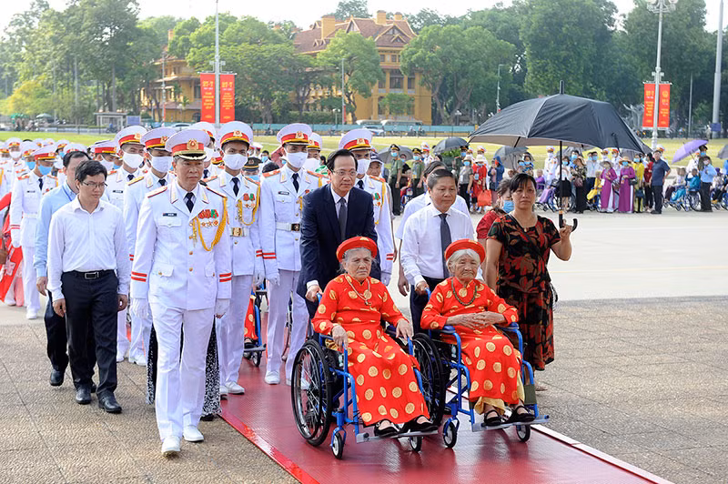 Gặp mặt đại biểu Mẹ Việt Nam Anh hùng toàn quốc năm 2020 tại Hà Nội (Ảnh minh họa: Đăng Khoa).
