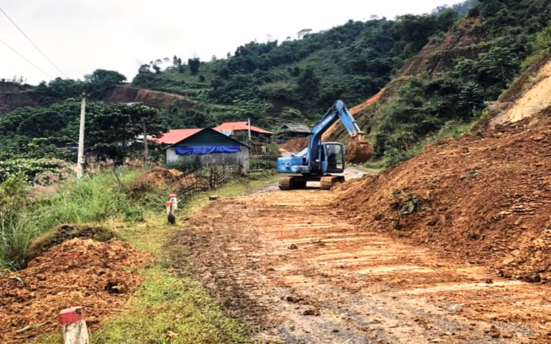 Tỉnh lộ 530 đã thông tuyến.