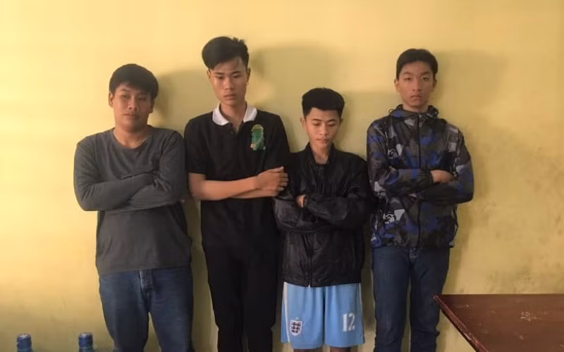 Bốn đối tượng bị bắt giữ.