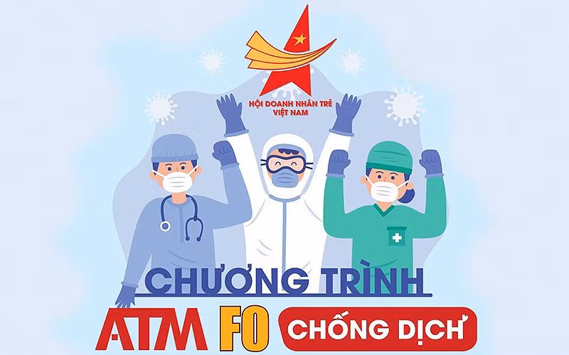 Chương trình “ATM F0 chống dịch” do Hội Doanh nhân trẻ Việt Nam phát động.