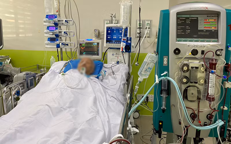 BN1536 tiếp tục điều trị bệnh nền tại Bệnh viện Chợ Rẫy. (Ảnh: BVCC)
