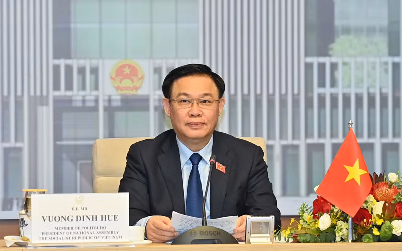 Chủ tịch Quốc hội Vương Đình Huệ.