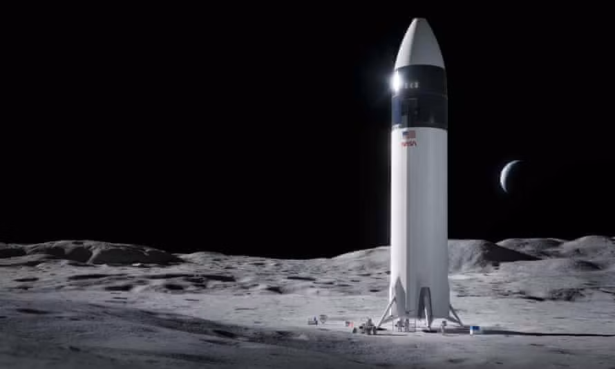 NASA yêu cầu SpaceX tạm dừng dự án tàu đổ bộ mặt trăng -0