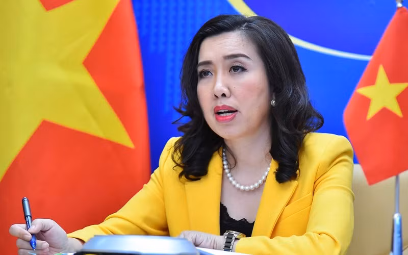 Người phát ngôn Bộ Ngoại giao Lê Thị Thu Hằng. (Ảnh: Bộ Ngoại giao)