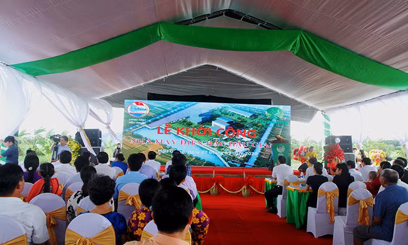 Khởi công Nhà máy điện rác Hậu Giang