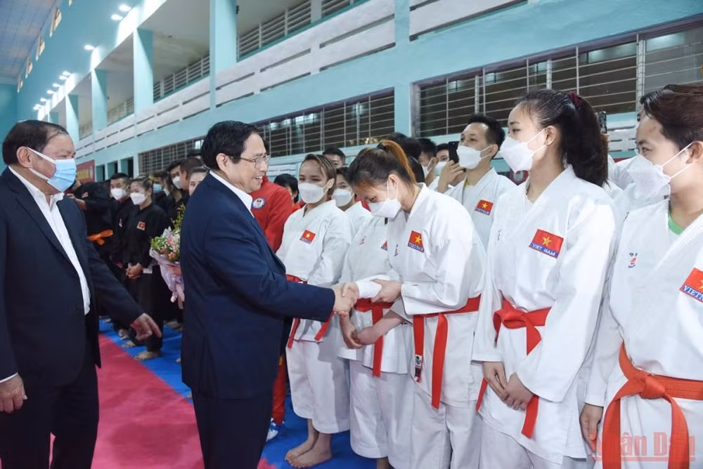 Hình ảnh: Thủ tướng động viên đoàn thể thao Việt Nam, kiểm tra công tác chuẩn bị SEA Games 31 -0