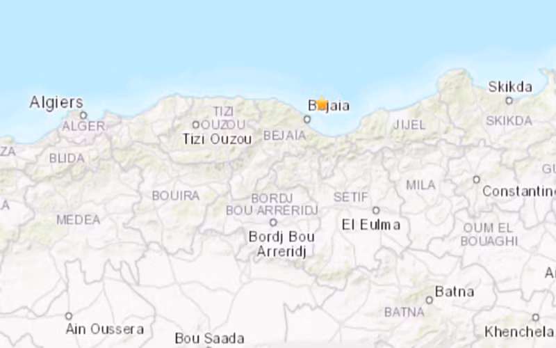 Vị trí xảy ra động đất. (Nguồn: USGS)