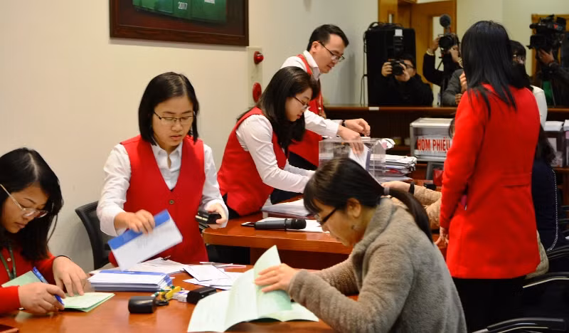 Một phiên đấu giá cổ phần tại Sở GDCK Hà Nội. (Ảnh minh họa)