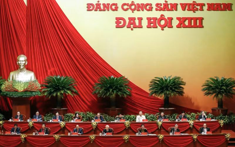 Đoàn Chủ tịch tại Đại hội.