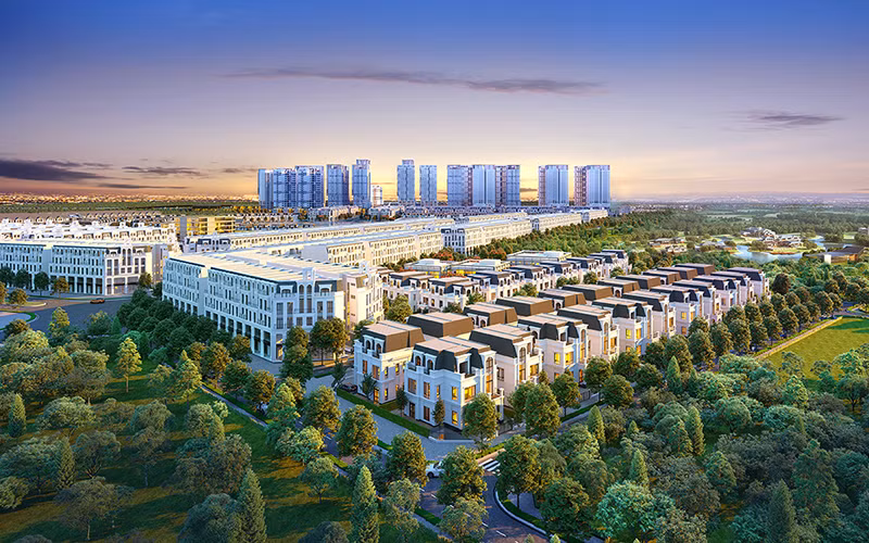 Biệt thự Thảo Viên Villas được bao phủ trong không gian xanh mát, yên bình và thơ mộng.